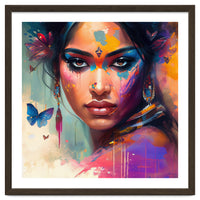 Butterfly Aura Hindu Portrait