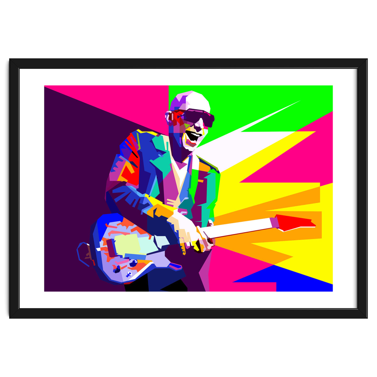 Joe Satriani Rock Guitar Instrumental Pop Art WPAP