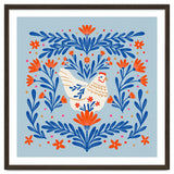 Blooming Chicken Blue And Orange thumbnail