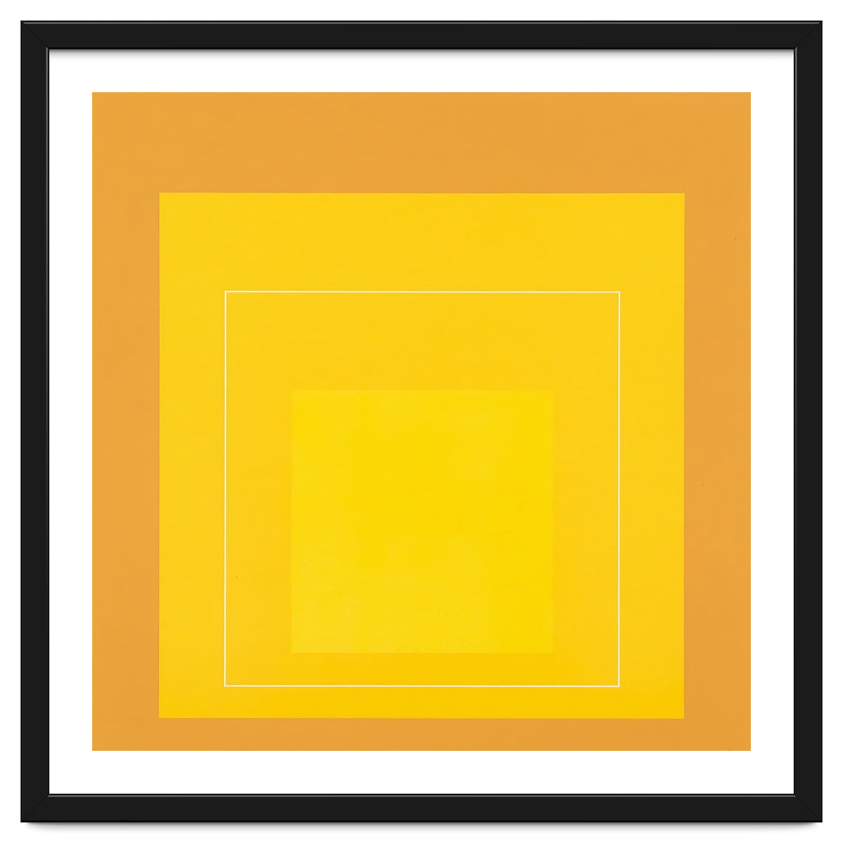 JOSEF ALBERS - HOMAGE TO THE SQUARE ORANGE YELLOW