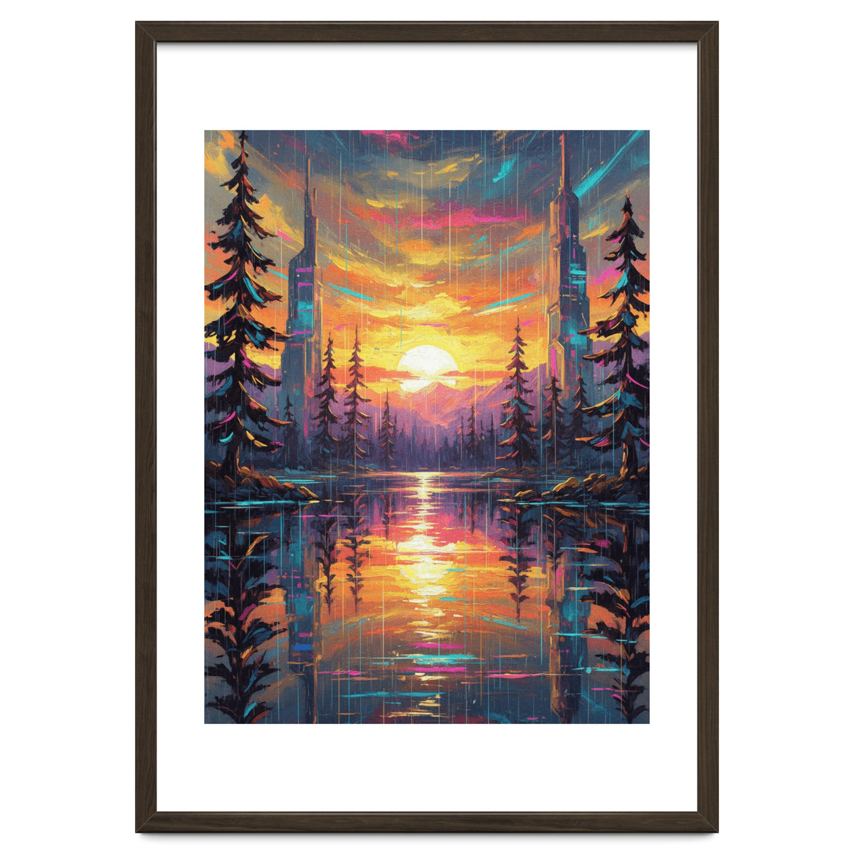 A Cybernetic Sunset Reflecting the Symbiosis