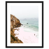 Pink Trails, Beach Tropical Travel Ocean Pastel Digital Art, Photography Sea Scenic Nature Landscape thumbnail