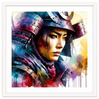Samurai Asian Warrior Woman Portrait