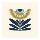 Orange Retro Allium  (Print Only) thumbnail