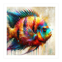 Colorful Tropical Fish Portrait (Print Only)