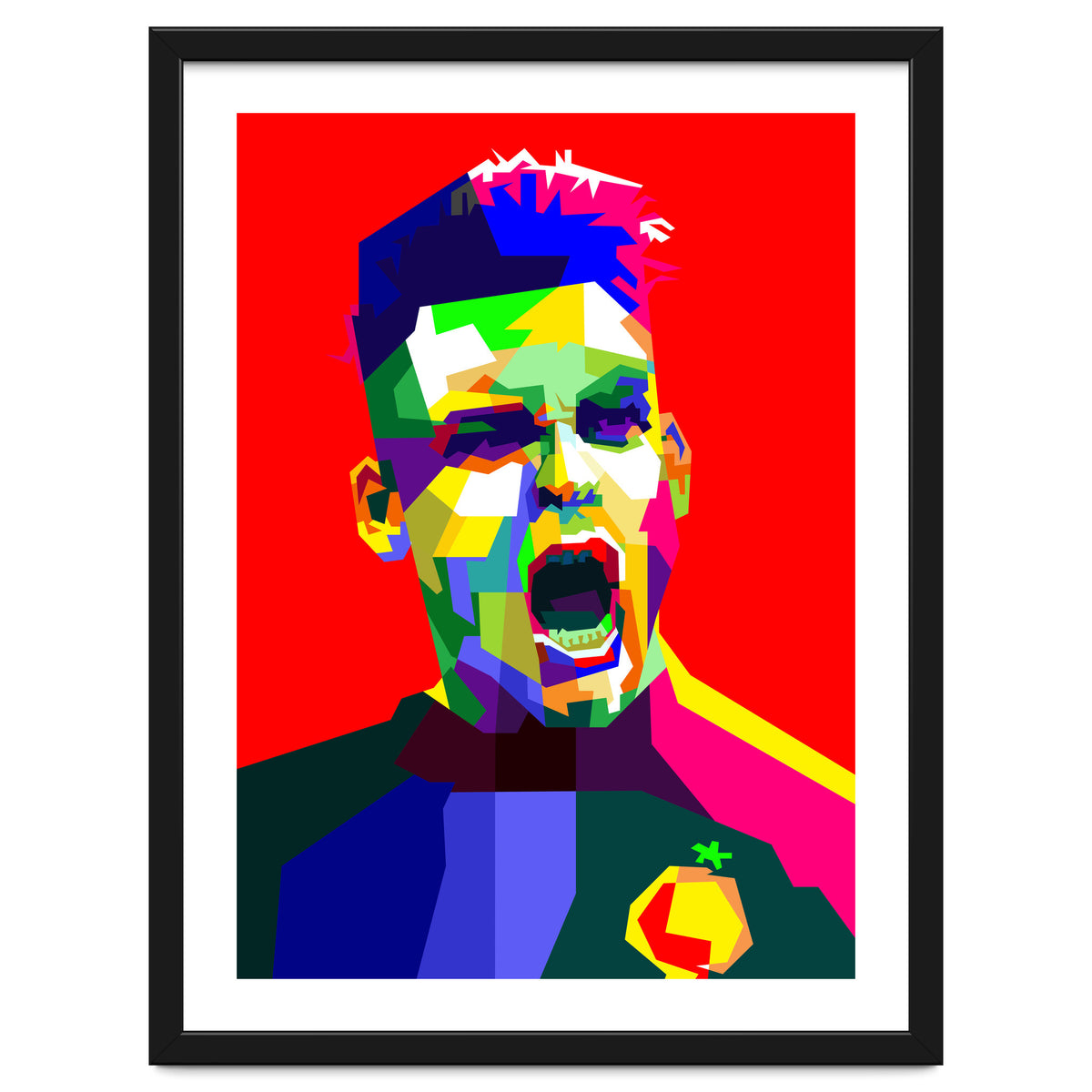 Lautaro Martinez Football Striker Pop Art