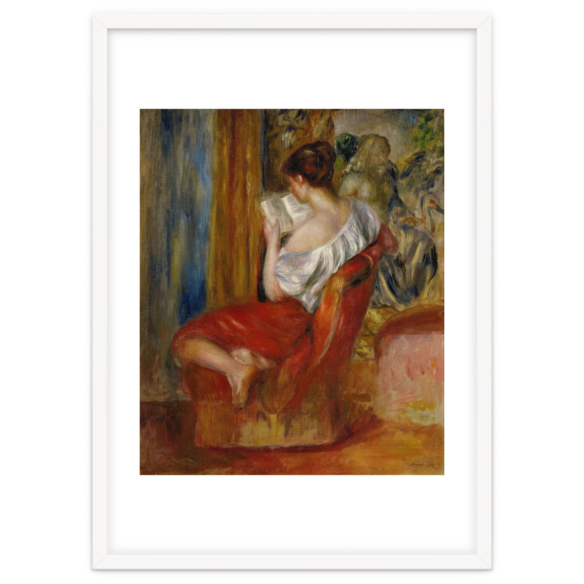 La liseuse-reading woman, around 1900. Oil on canvas, 56 x 46 cm.