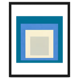 JOSEF ALBERS - HOMAGE TO THE SQUARE: BLUE WHITE GREY thumbnail