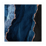 Navy & Rose Gold Agate Texture 01 (Print Only) thumbnail