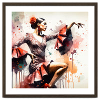 Scarlet Flamenco Side Pose