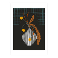 Midcentury ikebana dark (Print Only)