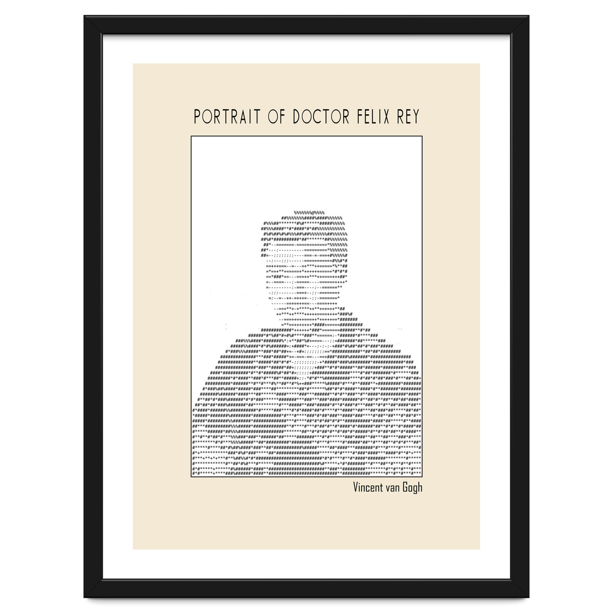 Portrait Of Doctor Felix Rey (ascii Art)