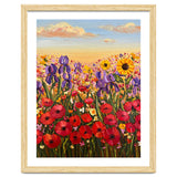 Vibrant Wildflower Field Oil Painting thumbnail