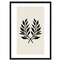 Minimalist Laurel Wreath: Botanical Line Art