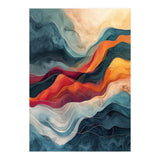 Abstract Flowing Mountain Landscape (Print Only) thumbnail