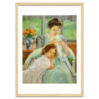 Young mother sewing, 1901 Canvas,92,4 x 73,7 cm.