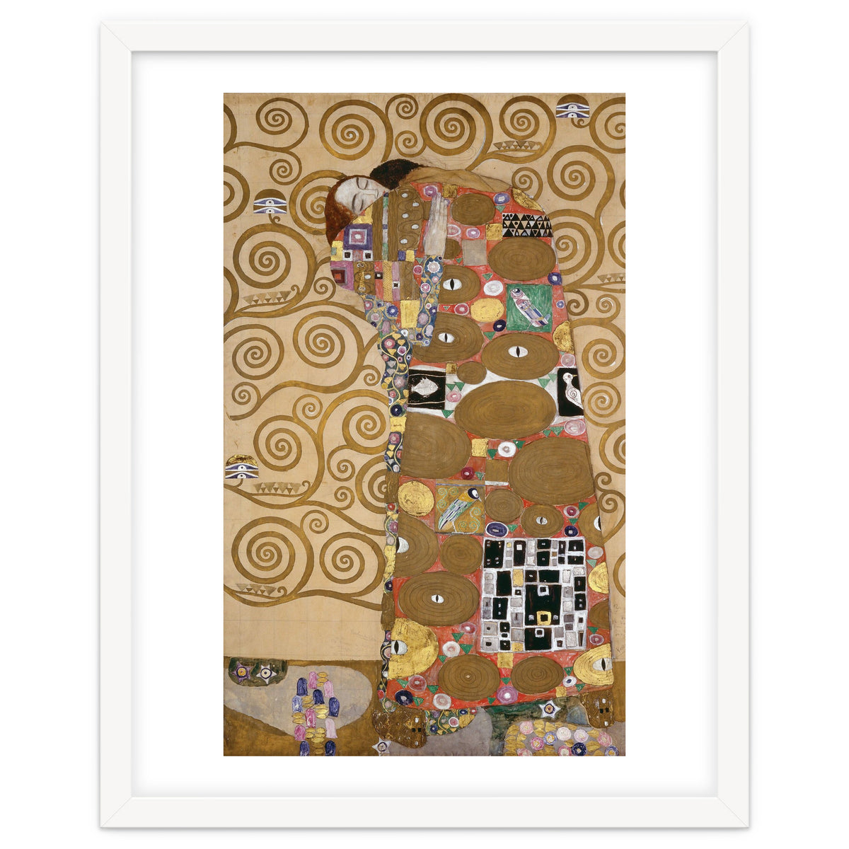 Sketches for the Frieze for the Palais Stoclet in Brussels, Belgium. Watercolour and pencil.