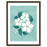 White Flowers On Mint thumbnail