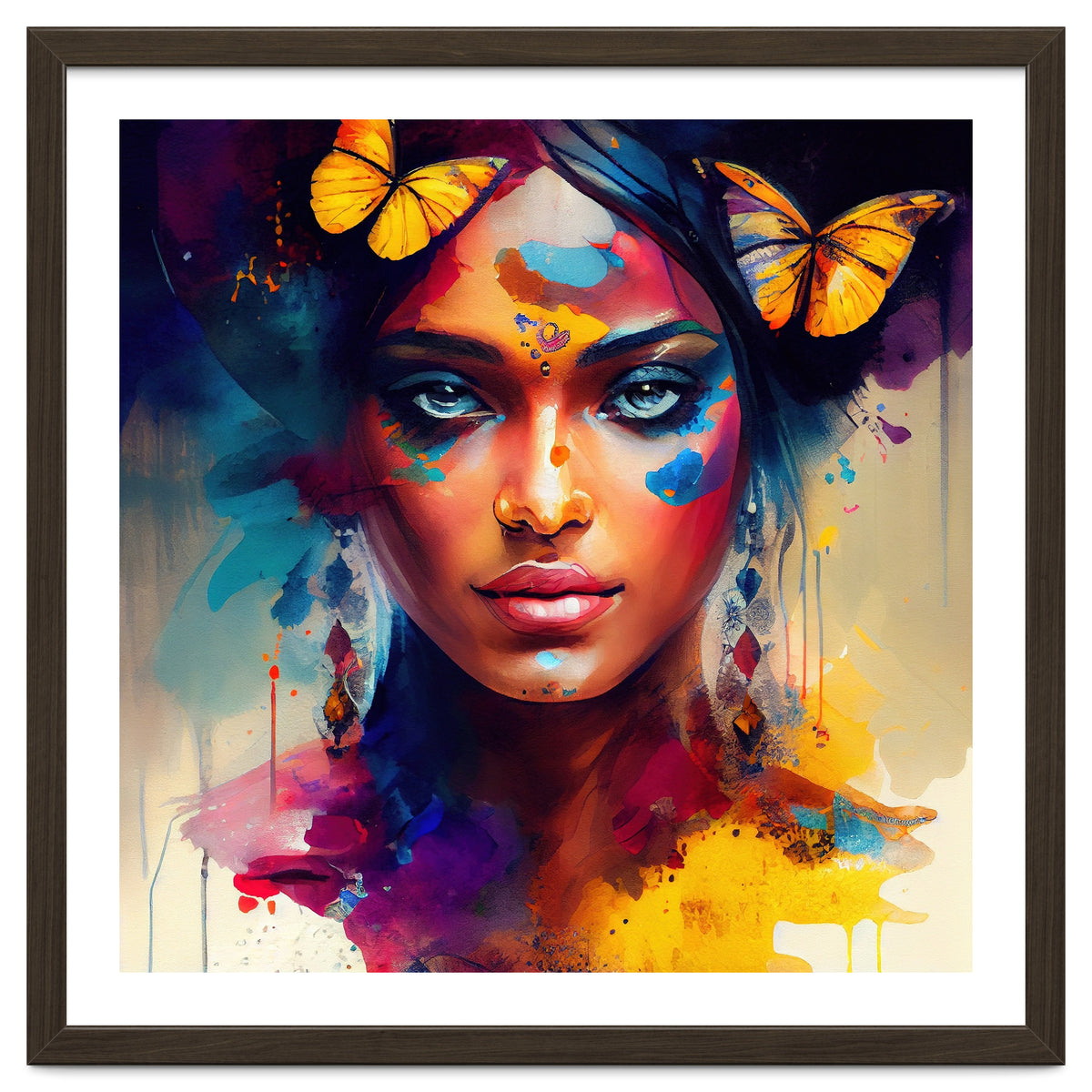 Butterfly Crown Hindu Portrait