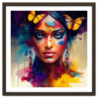 Butterfly Crown Hindu Portrait