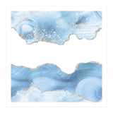 Blue & Silver Agate Glitter Texture 07  (Print Only) thumbnail