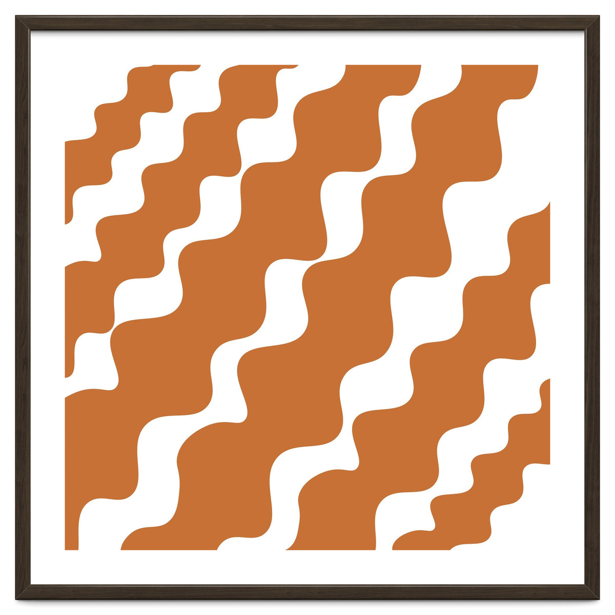 Brown Wavy Pattern