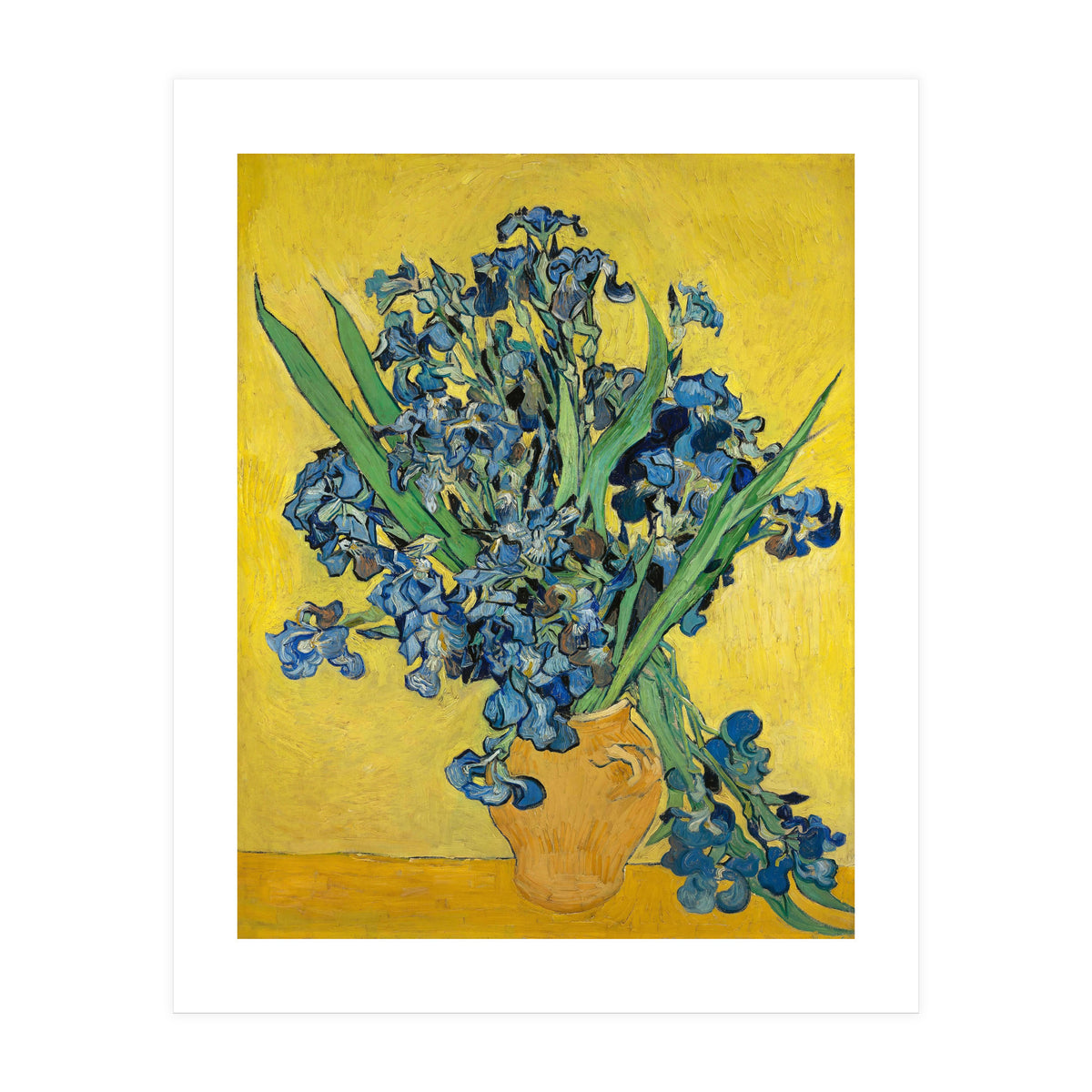 Irises. Date: May 1890, Saint-Rémy-de-Provence. Dimensions: 92.7 cm x 73.9 cm, 111.5 cm x 92.9 cm. (Print Only)