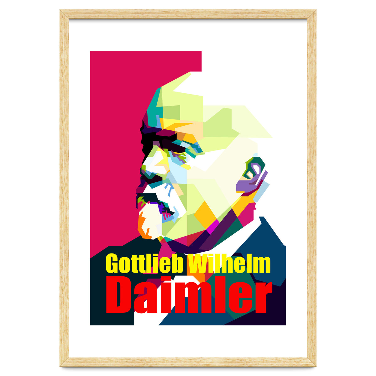 Gottlieb Daimler Pop Art WPAP