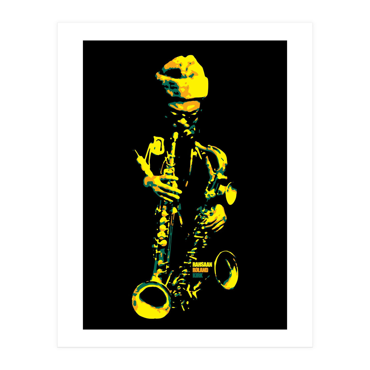 Rahsaan Roland Kirk in Pop Art (Print Only)