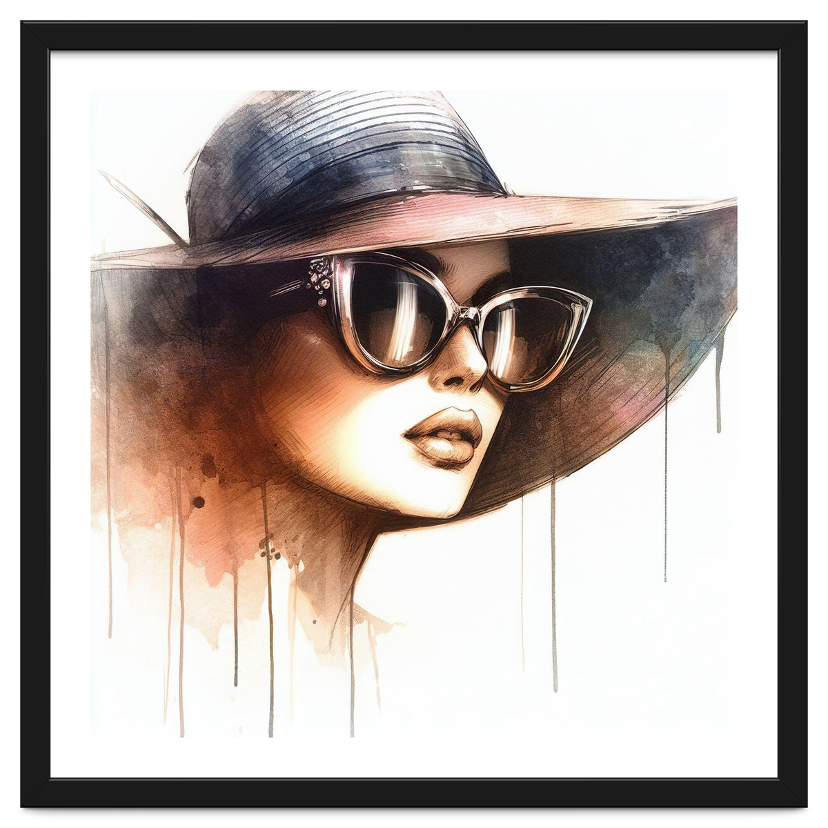 Watercolor Elegant Woman #2