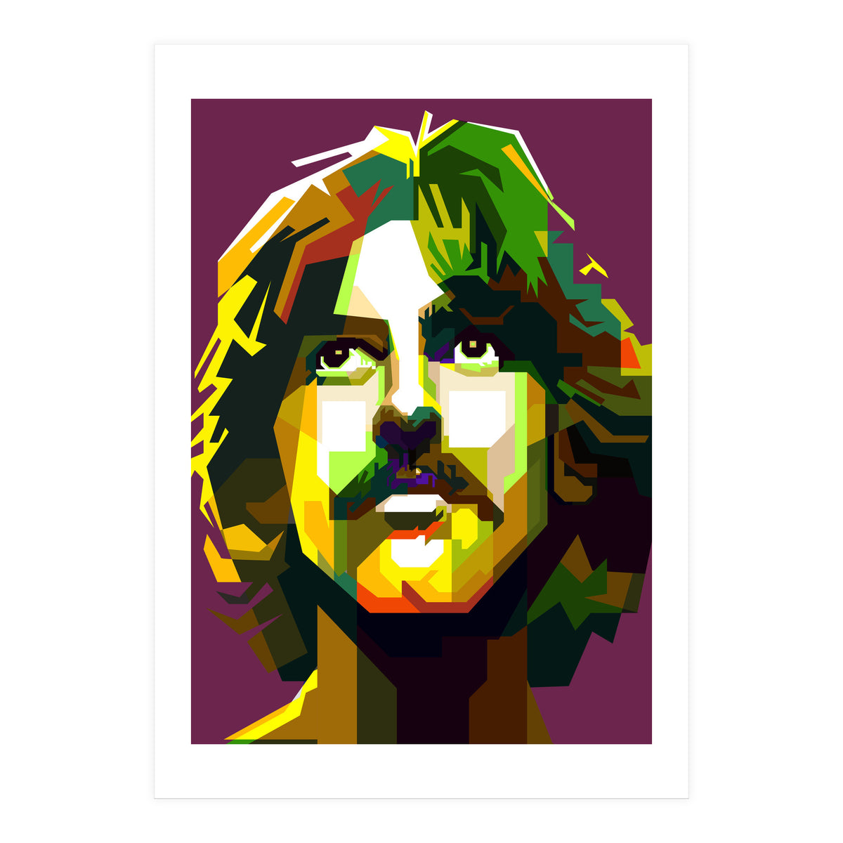 George Harrison The Beatles Pop Art WPAP (Print Only)