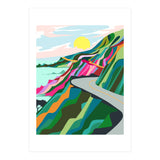 The Best Is Yet To Come, Nature Travel Landscape Colorful, Hope Positivity Growth Mindset, Eclectic Bohemian Forest Contemporary, Illustration Adventure Sunset (Print Only) thumbnail