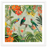Exotic Parrots Jungle Landscape thumbnail