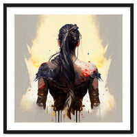 Warrior Woman From Behind