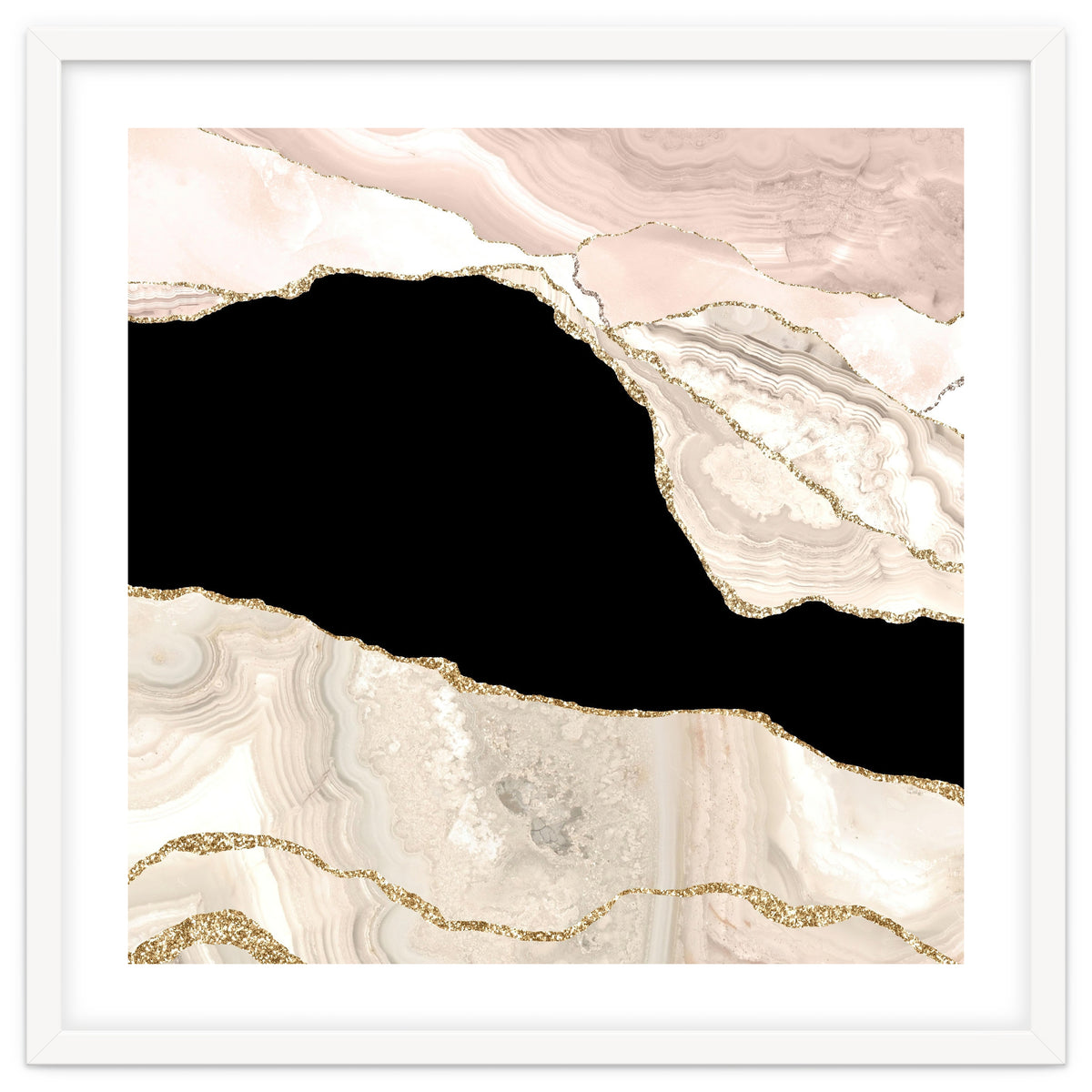 Ivory & Gold Agate Texture 01