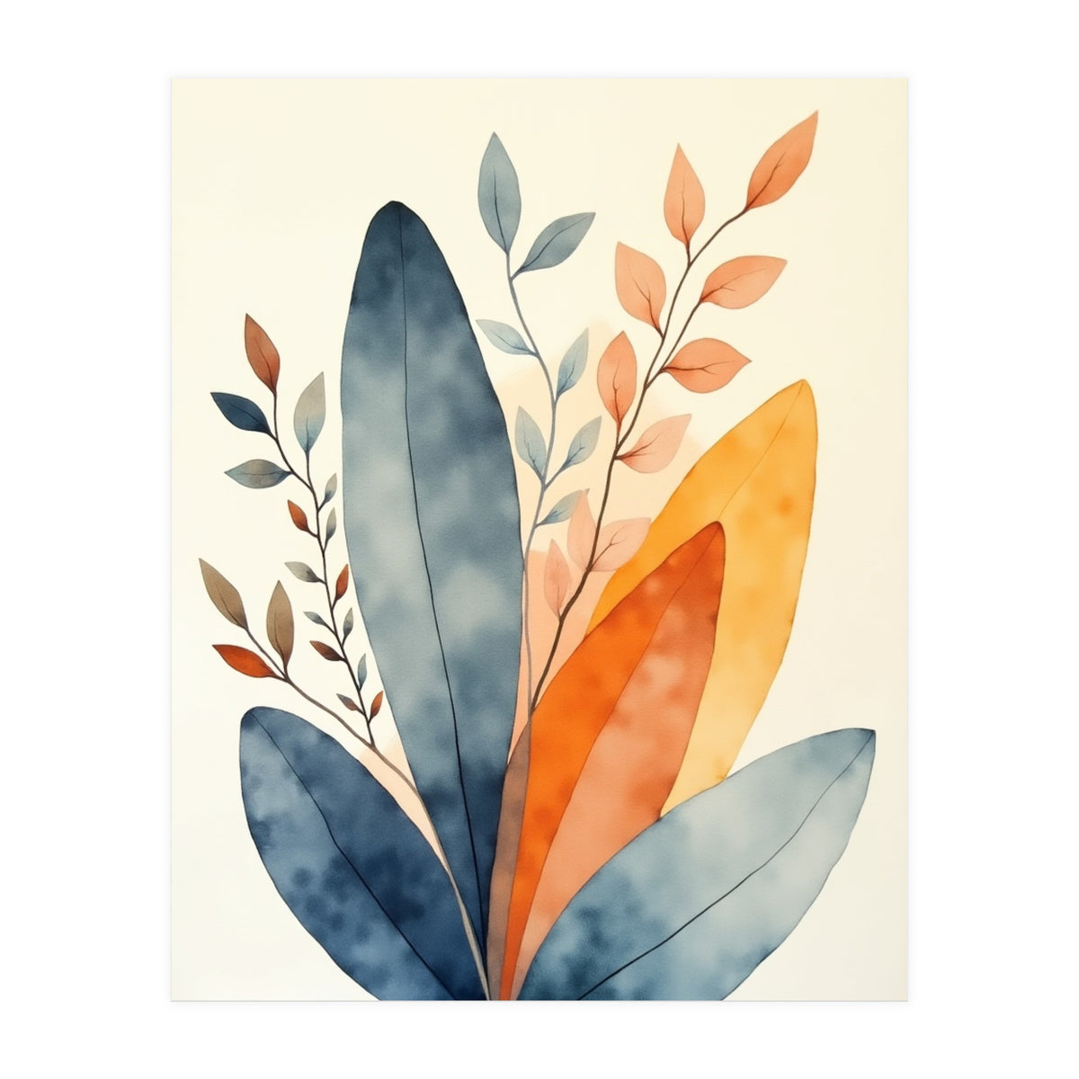 Modern Contemporary Art Flower (Print Only)