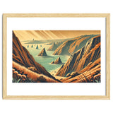 Vintage Cliffside Serenity Poster thumbnail