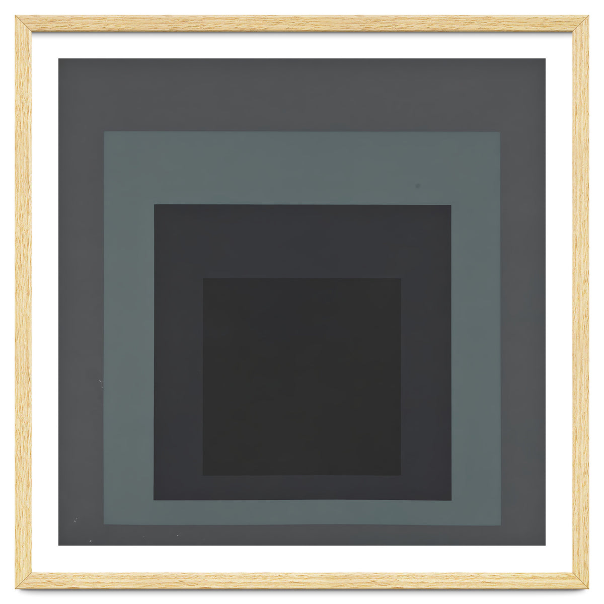 JOSEF ALBERS - HOMAGE TO THE SQUARE BLACK GREY