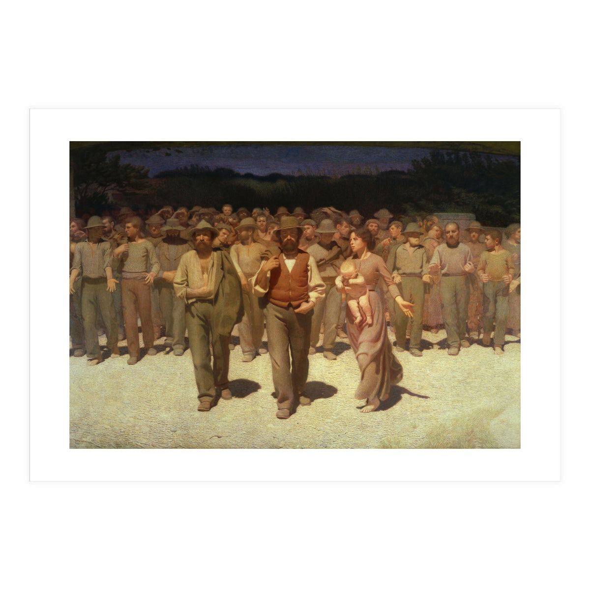 Giuseppe Pellizza da Volpedo / 'The Fourth State', 1901, Oil on canvas, 293 × 545 cm. (Print Only)