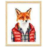 Dapper Fox Portrait Puffer Wild Fashion thumbnail