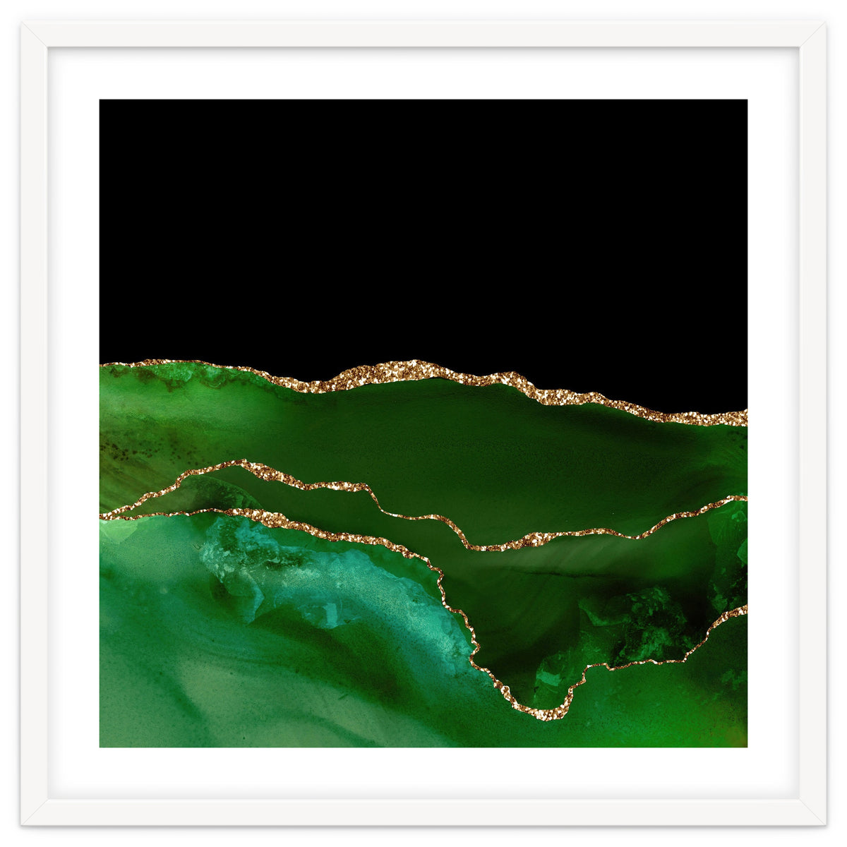 Green & Gold Agate Texture 07