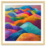 Vibrant Rainbow Rolling Hills Landscape thumbnail