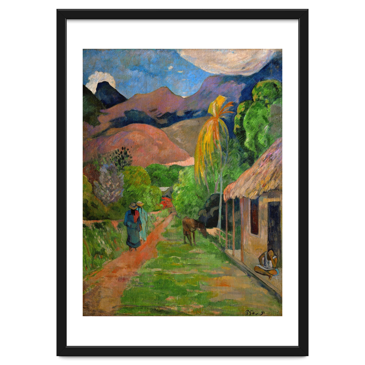 Path in Papeete, called rue du Tahiti. Oil on canvas (1891) 115.5 x 88.5 cm Cat. W 441.