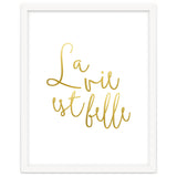 La vie est belle #society6 #typography #buyart thumbnail