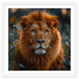 Majestic Lion Portrait Intense Gaze Wildlife thumbnail