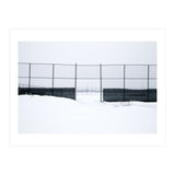 The entrance gate of the snow-covered baseball field (Print Only) thumbnail