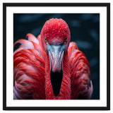 Close Up Flamingo Face With Water Droplets thumbnail