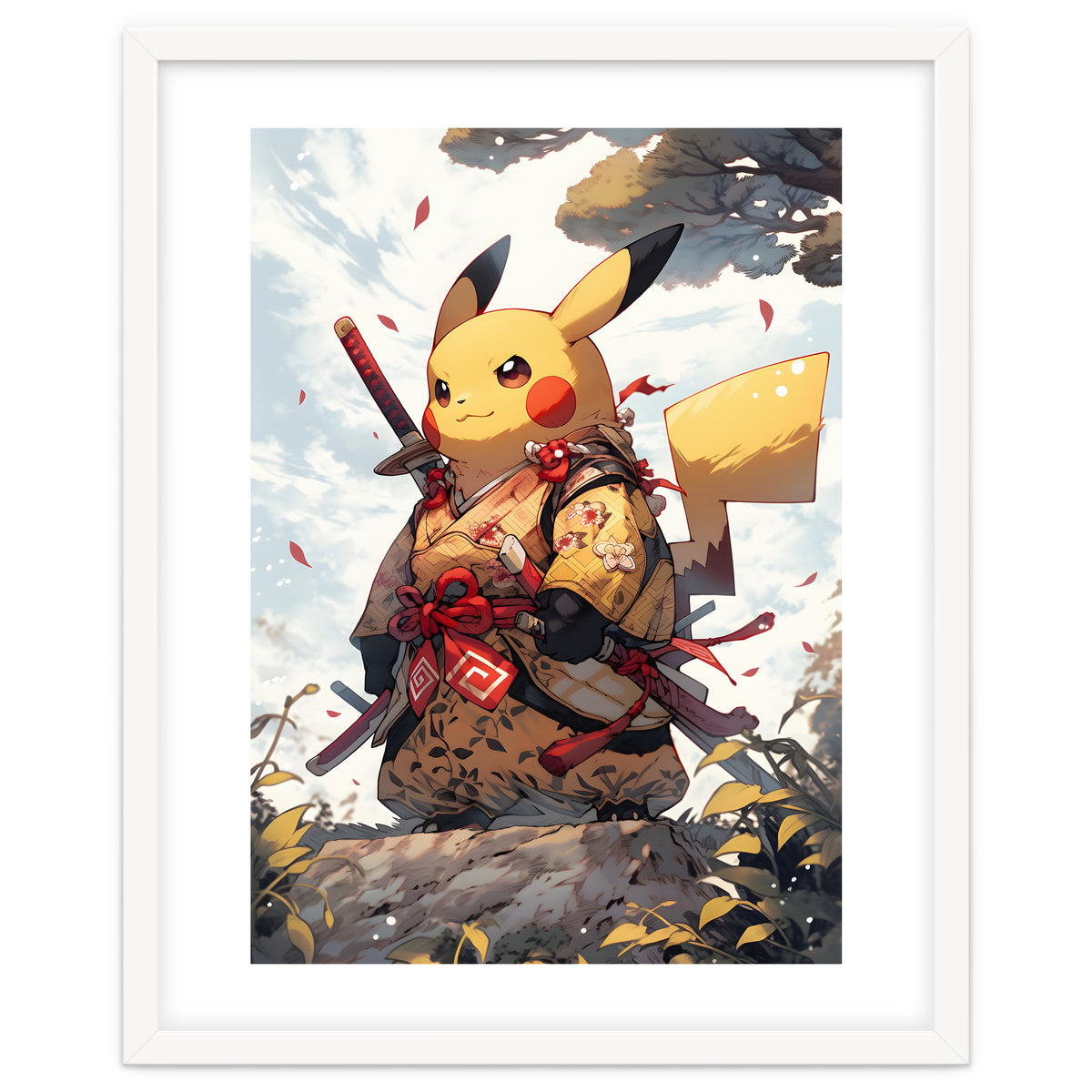 Pikachu Pokemon Samurai