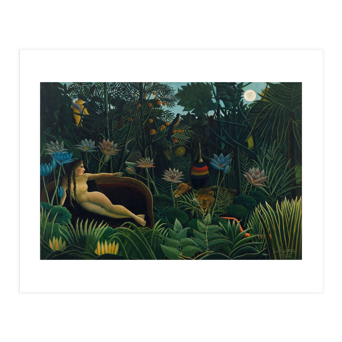 Le Rêve / The Dream. Date/Period: 1910. Painting. Oil on canvas. Height: 204.5 cm (80.5 in); Widt... (Print Only)