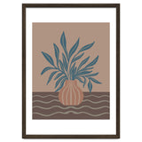 Modern Vase with Tropical Leaves thumbnail